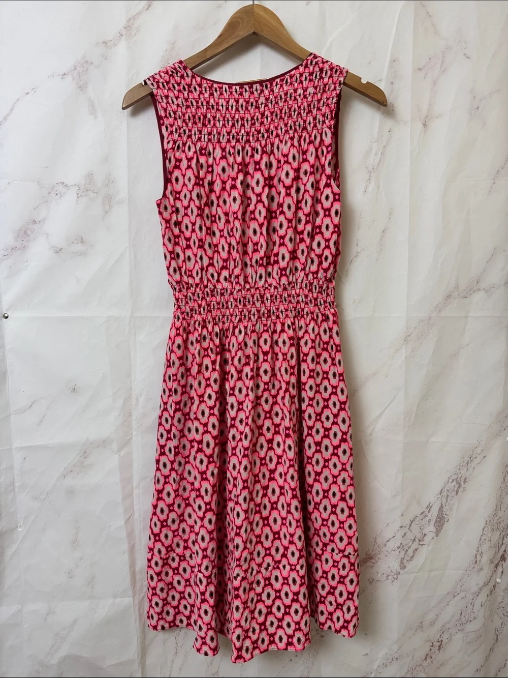 Kate Spade Posy Ikat Elasticized A Line Dress